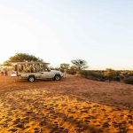 Picknicken tijdens safari - Kalahari Anib Lodge